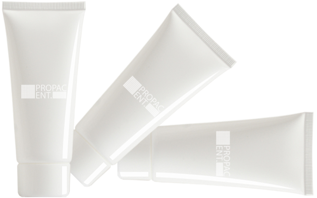 cosmetic plastic soft tube white glossy for 80g of cream