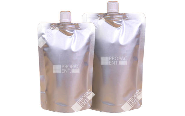 spout stand pouch aluminium glossy 500ml & 600ml